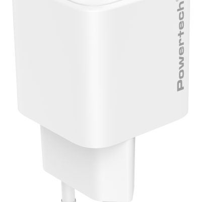 POWERTECH φορτιστής τοίχου PT-1612, USB-C, 100W, GaN, AVS, λευκός