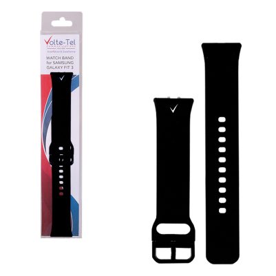 VOLTE-TEL VT132 ΛΟΥΡΑΚΙ ΡΟΛΟΓΙΟΥ ΣΙΛΙΚΟΝΗΣ SAMSUNG GALAXY FIT 3 R390 BLACK