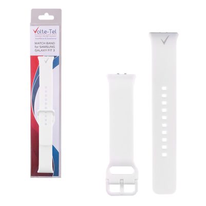 VOLTE-TEL VT132 ΛΟΥΡΑΚΙ ΡΟΛΟΓΙΟΥ ΣΙΛΙΚΟΝΗΣ SAMSUNG GALAXY FIT 3 R390 WHITE