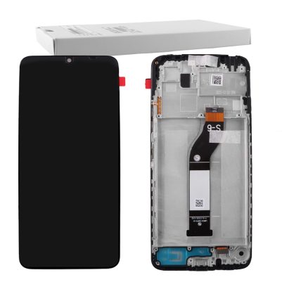 XIAOMI REDMI 13C 4G/POCO C65 ΟΘΟΝΗ + TOUCH SCREEN + LENS + FRAME 560002C3UA00 BLACK ORIGINAL SERVICE PACK