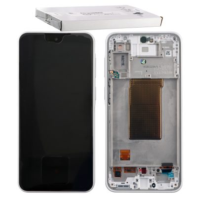 SAMSUNG A37 5G A376 ΟΘΟΝΗ+TOUCH SCREEN + LENS + FRAME GH82-39232C WHITE ORIGINAL SERVICE PACK