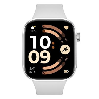 SMART WATCH XIAOMI REDMI WATCH 6 46,5MM 2.1in BHR08CUGL BT V 5.4 ΑΔΙΑΒΡΟΧΟ ΜΕ ΠΑΛΜΟΓΡΑΦΟ GREY GW