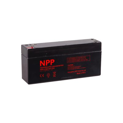 NPP ΜΠΑΤΑΡΙΕΣ ΜΟΛΥΒΔΟΥ 6V 3.2Ah (133X33X60) ΑΚΡΟΔΕΚΤΗΣ T1/F1 4,75mm