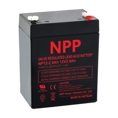 NPP ΜΠΑΤΑΡΙΕΣ ΜΟΛΥΒΔΟΥ 12V 2.9Ah (79Χ56Χ99) ΑΚΡΟΔΕΚΤΗΣ T1/F1 4,75mm