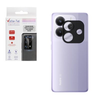 VOLTE-TEL CAMERA GLASS XIAOMI REDMI NOTE 14 5G 6.67in 9H 0.25mm 3D CURVED BLACK
