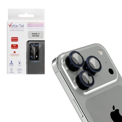 VOLTE-TEL CAMERA GLASS COVER IPHONE 17 PRO MAX 6.9in 9H 0.33MM AR PREMIUM EASY APPLICATION TITANIUM BLUE