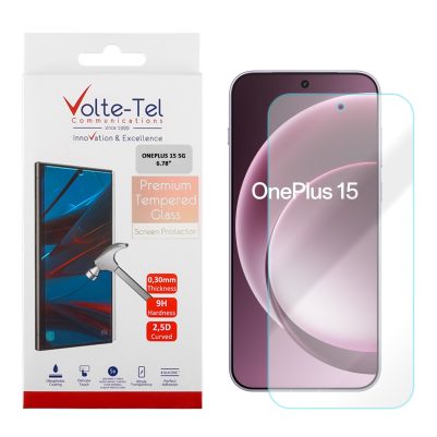 VOLTE-TEL TEMPERED GLASS ONEPLUS 15 5G 6.78in 9H 0.30mm 2.5D FULL GLUE