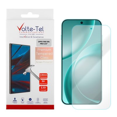 VOLTE-TEL TEMPERED GLASS OPPO FIND X9s PRO 6.32in 9H 0.30mm 2.5D FULL GLUE