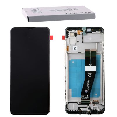 SAMSUNG A03 A035 ΟΘΟΝΗ+TOUCH SCREEN + FRAME GH81-21626A BLACK ORIGINAL SERVICE PACK