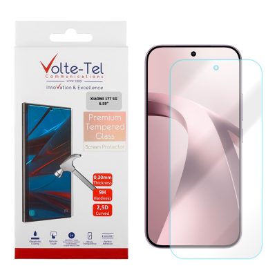 VOLTE-TEL TEMPERED GLASS XIAOMI 17T 5G 6.59in 9H 0.30mm 2.5D FULL GLUE