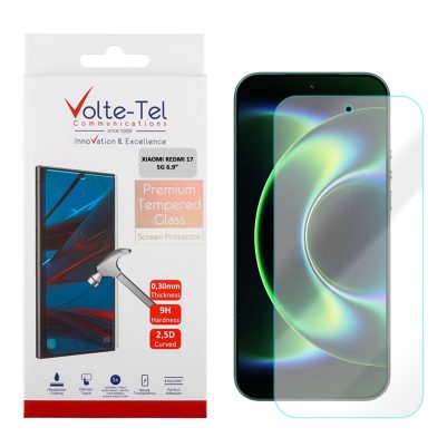 VOLTE-TEL TEMPERED GLASS XIAOMI REDMI 17 5G 6.9in 9H 0.30mm 2.5D FULL GLUE