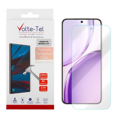 VOLTE-TEL TEMPERED GLASS HONOR X70 REFRESH 6.74in 9H 0.30mm 2.5D FULL GLUE