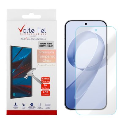 VOLTE-TEL TEMPERED GLASS XIAOMI REDMI K90 MAX 5G 6.83in 9H 0.30mm 2.5D FULL GLUE
