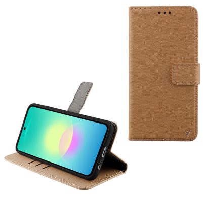 VOLTE-TEL ALLURE ΘΗΚΗ SAMSUNG A27 5G A276 6.7in  MAGNET BOOK STAND CLIP GOLD