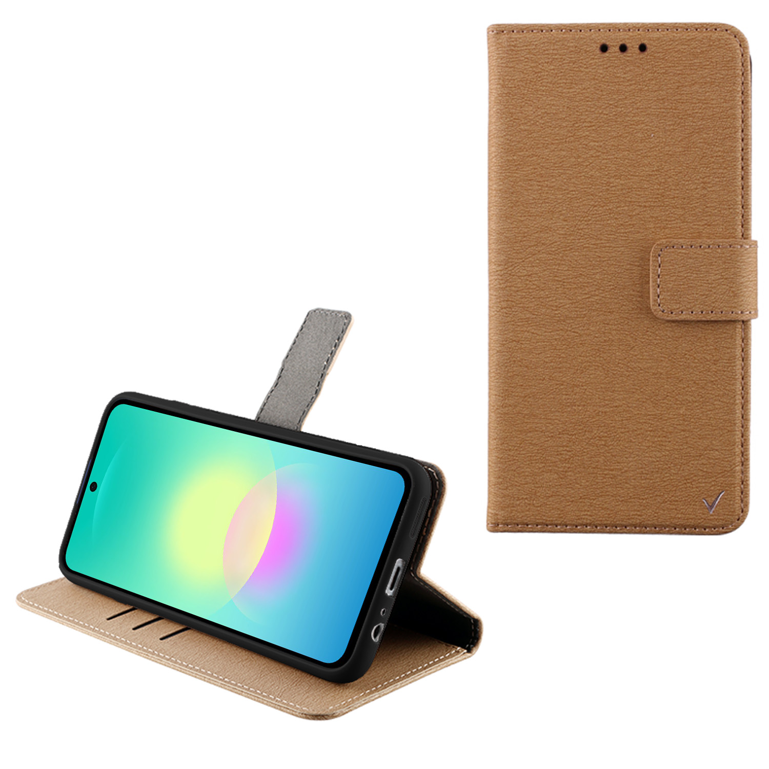 VOLTE-TEL ALLURE ΘΗΚΗ SAMSUNG A27 5G A276 6.7in MAGNET BOOK STAND CLIP GOLD