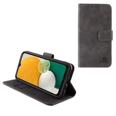 LIME ESSENTIAL ΘΗΚΗ SAMSUNG A04s A047/A13 5G A136U 6.5in  MAGNET BOOK STAND CLIP GREY