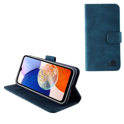 LIME ESSENTIAL ΘΗΚΗ SAMSUNG A14 4G A145/A14 5G A146 6.6in  MAGNET BOOK STAND CLIP DARK BLUE