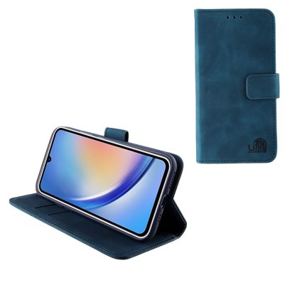 LIME ESSENTIAL ΘΗΚΗ SAMSUNG A34 5G A346 6.6in  MAGNET BOOK STAND CLIP DARK BLUE