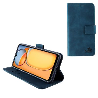 LIME ESSENTIAL ΘΗΚΗ XIAOMI REDMI 13C 4G/5G 6.74in  MAGNET BOOK STAND CLIP DARK BLUE