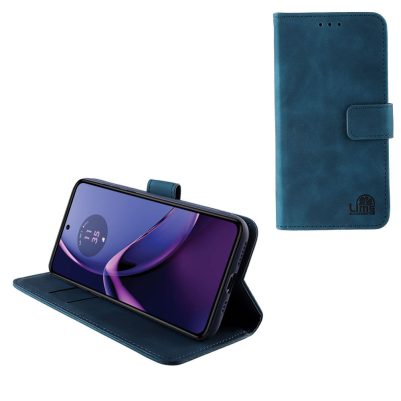 LIME ESSENTIAL ΘΗΚΗ MOTOROLA MOTO G84 5G 6.5in  MAGNET BOOK STAND CLIP DARK BLUE