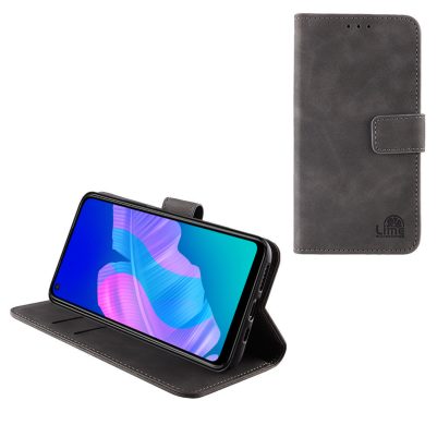 LIME ESSENTIAL ΘΗΚΗ HUAWEI P40 LITE E 6.39in  MAGNET BOOK STAND CLIP GREY
