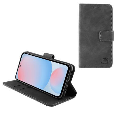 LIME ESSENTIAL ΘΗΚΗ SAMSUNG S24 FE 5G S721 6.7in  MAGNET BOOK STAND CLIP GREY