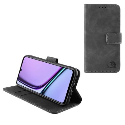 LIME ESSENTIAL ΘΗΚΗ REALME NOTE 60 6.74in  MAGNET BOOK STAND CLIP GREY