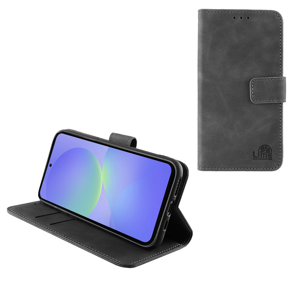 LIME ESSENTIAL ΘΗΚΗ SAMSUNG A36 5G A366 6.7in MAGNET BOOK STAND CLIP GREY