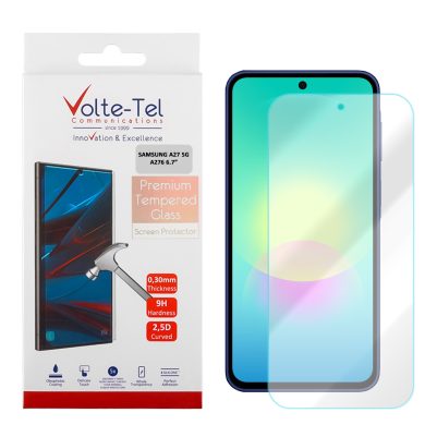 VOLTE-TEL TEMPERED GLASS SAMSUNG A27 5G A276 6.7in 9H 0.30mm 2.5D FULL GLUE