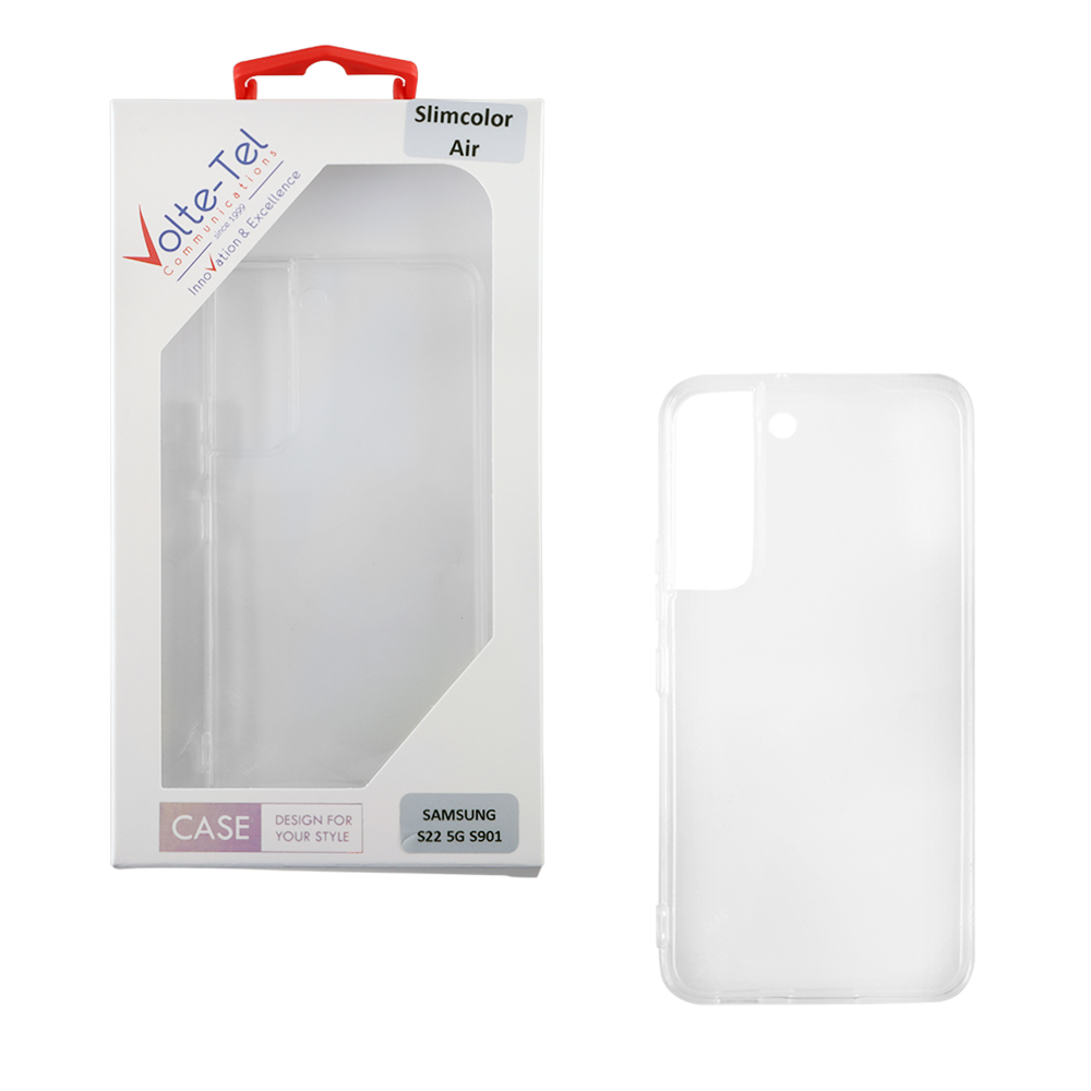 VOLTE-TEL ΘΗΚΗ SAMSUNG S22 5G S901 6.1" SLIMCOLOR AIR TPU CAMERA GUARD ΔΙΑΦΑΝΗ