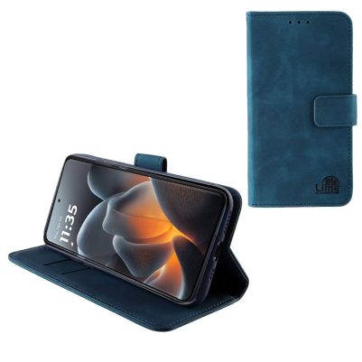 LIME ESSENTIAL ΘΗΚΗ MOTOROLA SIGNATURE 5G 6.8in MAGNET BOOK STAND CLIP DARK BLUE