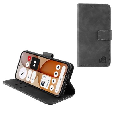 LIME ESSENTIAL ΘΗΚΗ NOTHING PHONE 4a 6.78in  MAGNET BOOK STAND CLIP GREY