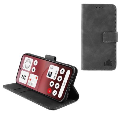 LIME ESSENTIAL ΘΗΚΗ NOTHING PHONE 4a PRO 6.83in  MAGNET BOOK STAND CLIP GREY