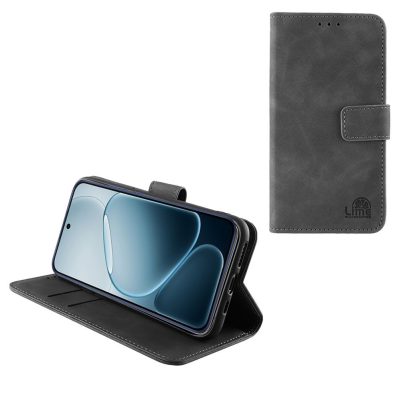 LIME ESSENTIAL ΘΗΚΗ OPPO A6 PRO 5G 6.57in MAGNET BOOK STAND CLIP GREY