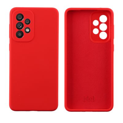 IDOL 1991 ΘΗΚΗ SAMSUNG A53 5G A536 6.5" VELVET ELITE TPU 4 SIDE FULL CAMERA PROTECTION RED