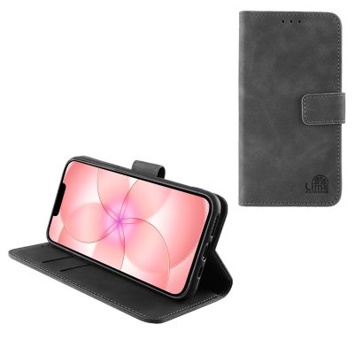 LIME ESSENTIAL ΘΗΚΗ IPHONE 17e 6.1in MAGNET BOOK STAND CLIP GREY