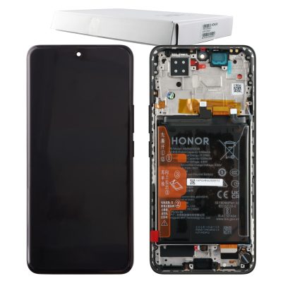 HONOR 200 5G ΟΘΟΝΗ + TOUCH SCREEN + LENS + FRAME + BATTERY 0235ALRJ BLACK ORIGINAL SERVICE PACK