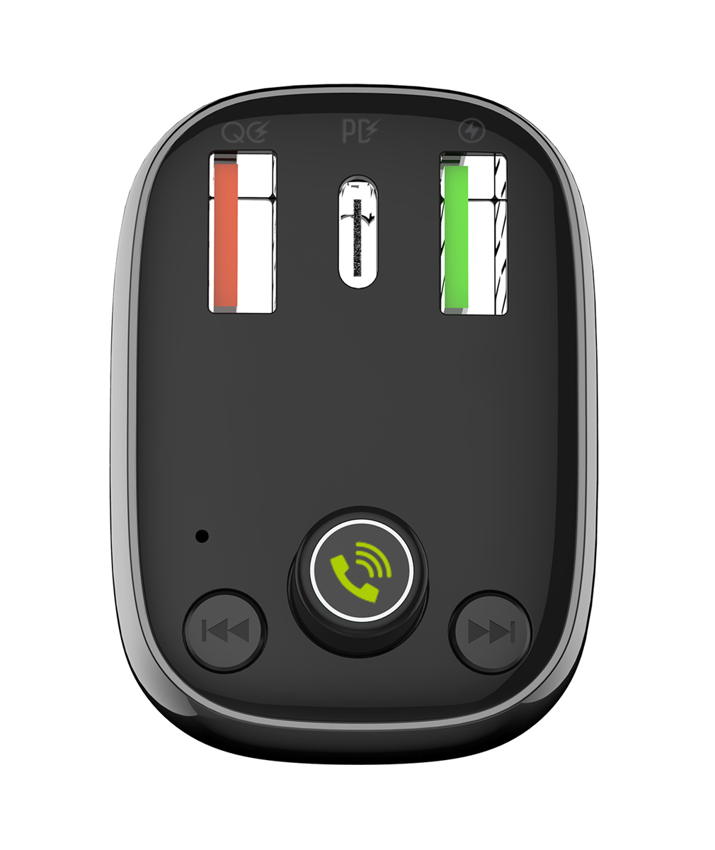 LDNIO FM transmitter & φορτιστής C704Q, USB-C/2x USB, 36W, Bluetooth, μαύρο - Image 3