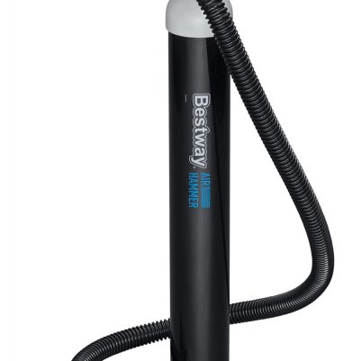 BESTWAY τρόμπα χειρός 62227 με μανόμετρο, 1.8/3.45lt, 7/23PSI, μαύρη