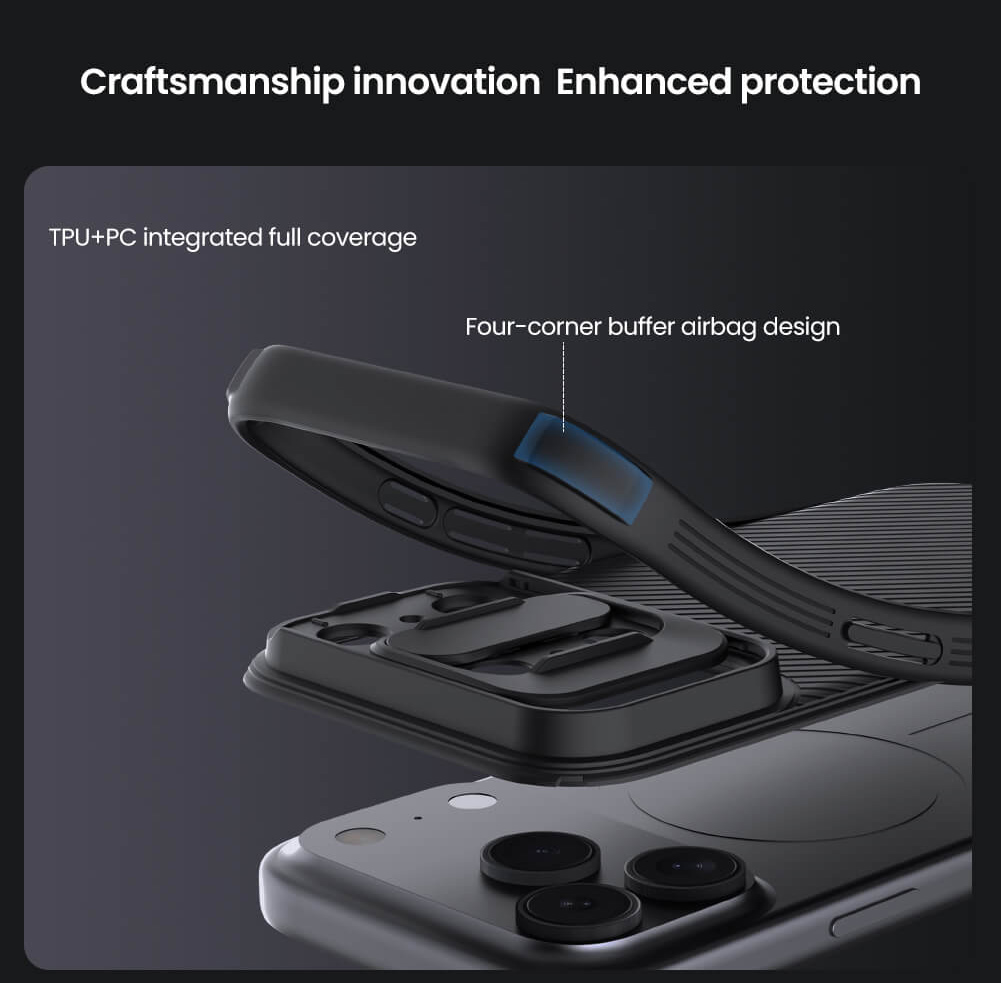 NILLKIN θήκη CamShield Pro για Apple iPhone 17 Pro, μαύρη - Image 3