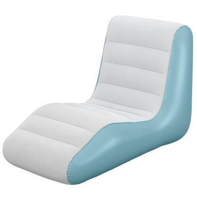 BESTWAY φουσκωτή πολυθρόνα 75127, 133x79x88cm, γαλάζια/λευκή