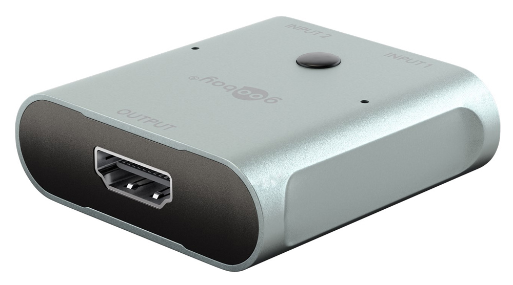 GOOBAY HDMI switch 77791, 2 σε 1, 8K/60Hz, γκρι - Image 3