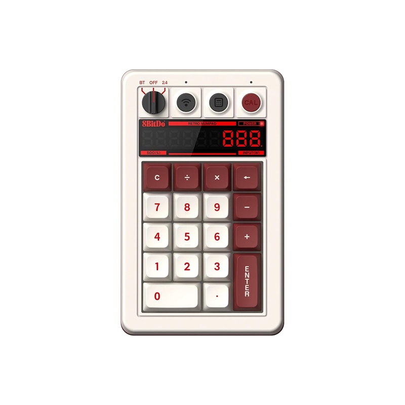 8BitDo Retro 18 Mechanical Numpad 2.4G/USB/Bluetooth Fami Edition