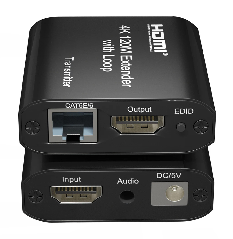 POWERTECH HDMI video extender CAB-H195 μέσω καλωδίου RJ45, 4K/30Hz, με loop, έως 120m - Image 3