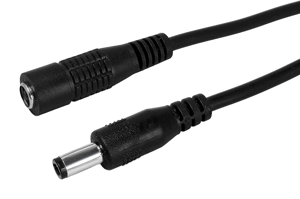 POWERTECH καλώδιο προέκτασης τροφοδοσίας CAB-H197, 5.5x2.1mm, 3m, μαύρο