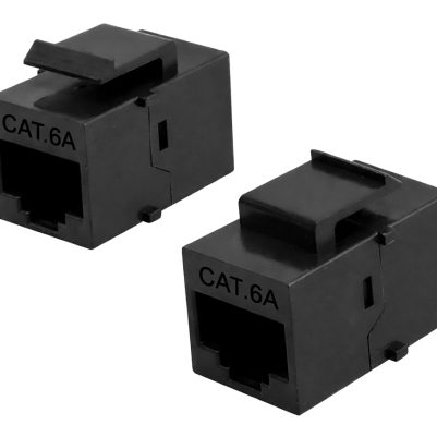 POWERTECH Keystone module RJ45 CAB-N463, CAT 6A UTP, μαύρο