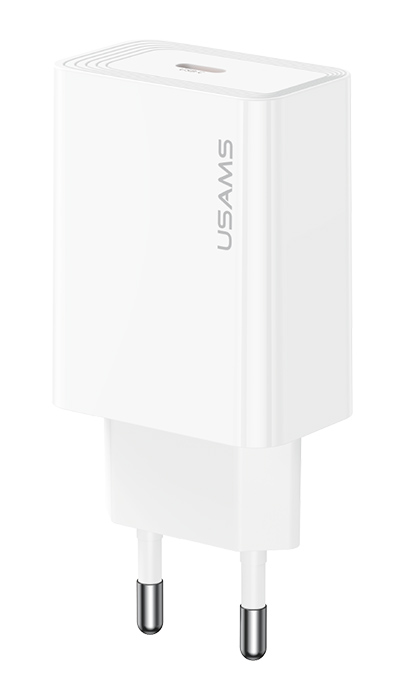 USAMS φορτιστής τοίχου CC329, USB-C, 30W, λευκός