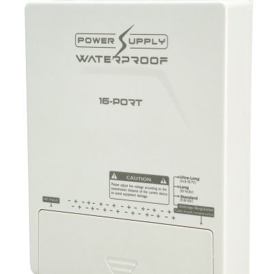 FOLKSAFE τροφοδοτικό συστημάτων CCTV FS-DC121608W, 16 εξόδων, 12V/8A, αδιάβροχο IP65