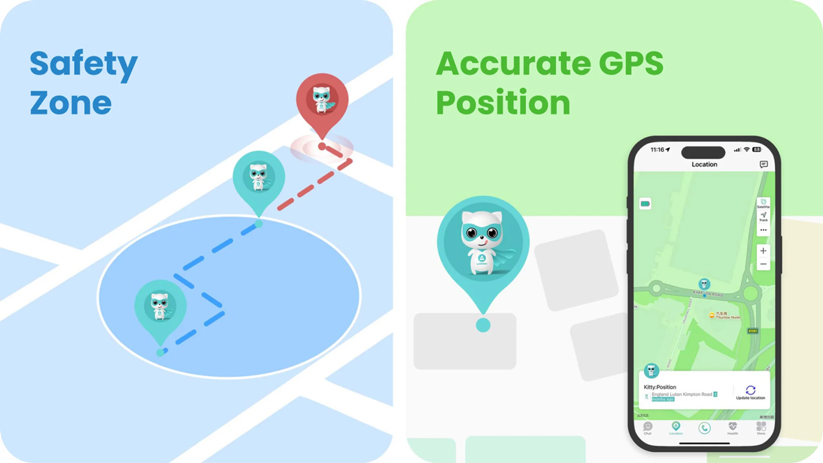 LAGENIO GPS smartwatch για παιδιά K9, 1.78" AMOLED, με κάμερα, 4G, IP68, μαύρο - Image 3