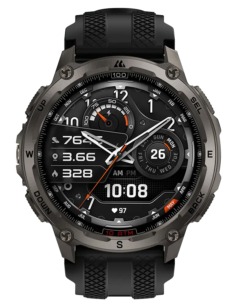 KOSPET smartwatch TANK T4, heart rate, 1.43" AMOLED, GPS, 10 ATM & IP69K, μαύρο - Image 3